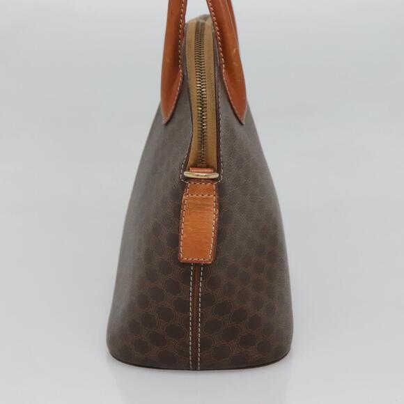 CELINE Macadam Canvas Hand Bag Pvc Leather Brown Gold - Picture 5 of 12